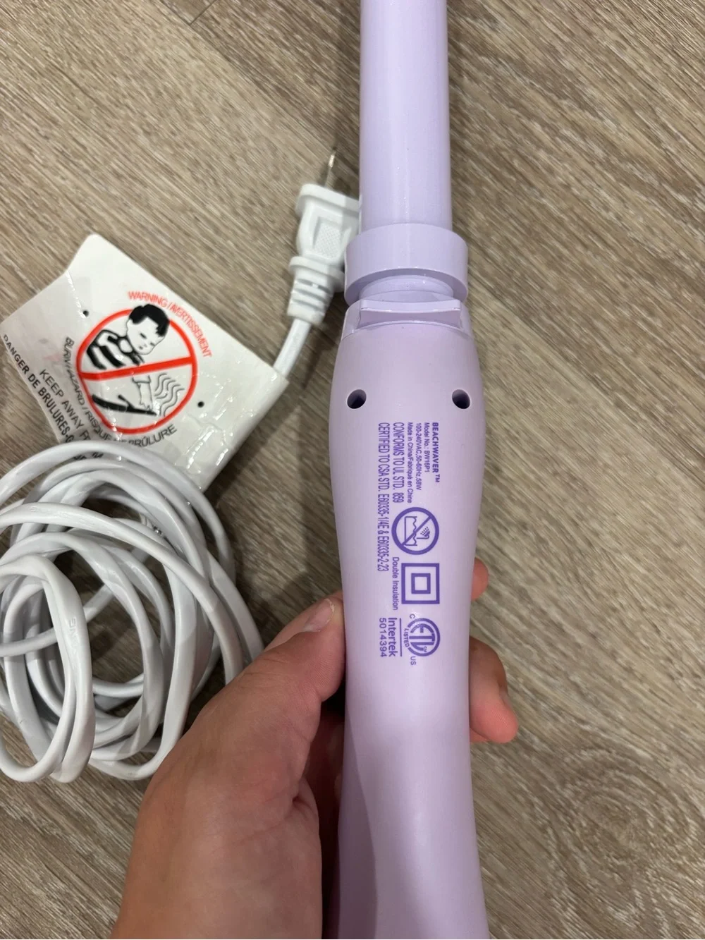 B1 Lilac Curling Wand